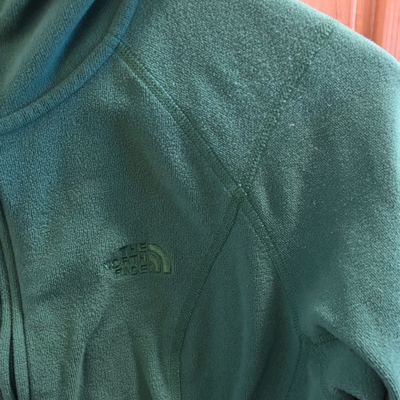 The North Face Green Full Zip Lightweight Fleece - Picture 3 of 6